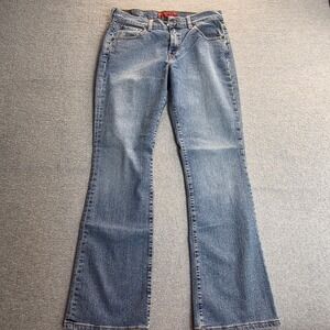 Levis 515 Nouveau Boot Cut Stretch Jeans Womens 8 Medium Wash Low Rise